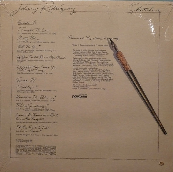 Johnny Rodriguez - Sketches Vinyl Record