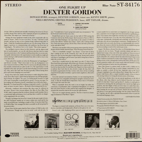 Dexter Gordon - One Flight Up Vinyl Record
