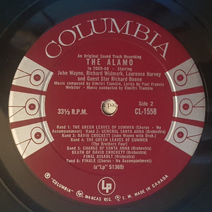 Dimitri Tiomkin - The Alamo (In Todd-AO) - An Original Sound Track Recording