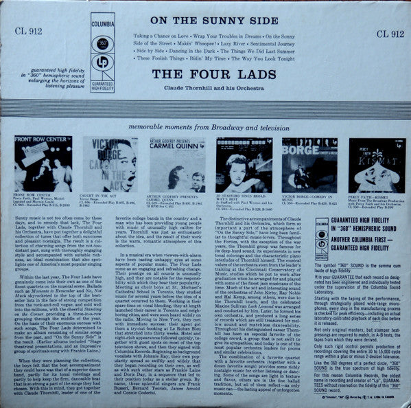 The Four Lads - On The Sunny Side