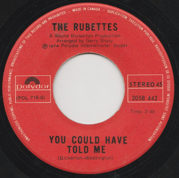 Rubettes, The - Sugar Baby Love - 1974