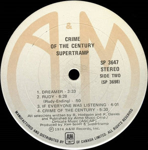 Supertramp - Crime Of The Century -