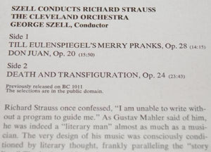 Richard Strauss - Till Eulenspiegel, Don Juan, Death And Transformation