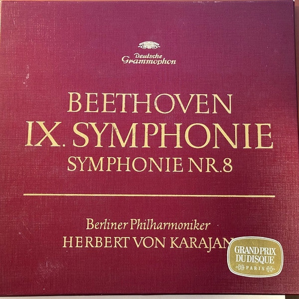 Ludwig van Beethoven - Berliner Philharmoniker / Herbert von Karajan - IX. Symphonie / Symphonie Nr. 8 -