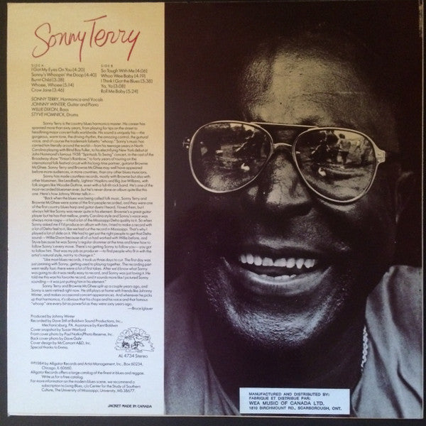 Sonny Terry, Johnny Winter, Willie Dixon, Styve Homnick - Whoopin' - 1984