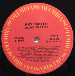 Rex Smith - Sooner Or Later - 1979