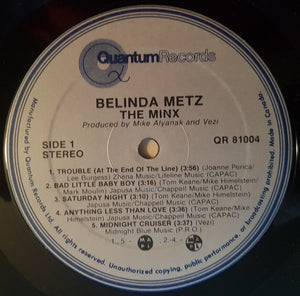 Belinda Metz - The Minx Vinyl Record