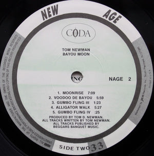 Tom Newman - Bayou Moon - 1985
