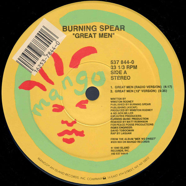 Burning Spear - Great Men