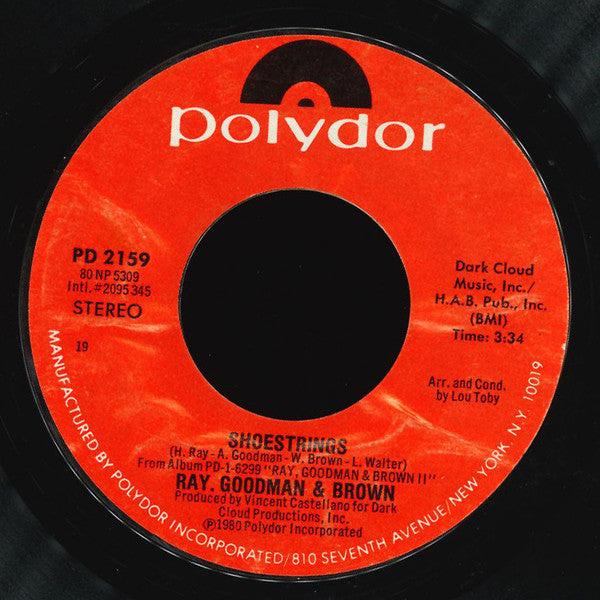 Ray, Goodman & Brown - Shoestrings / Me