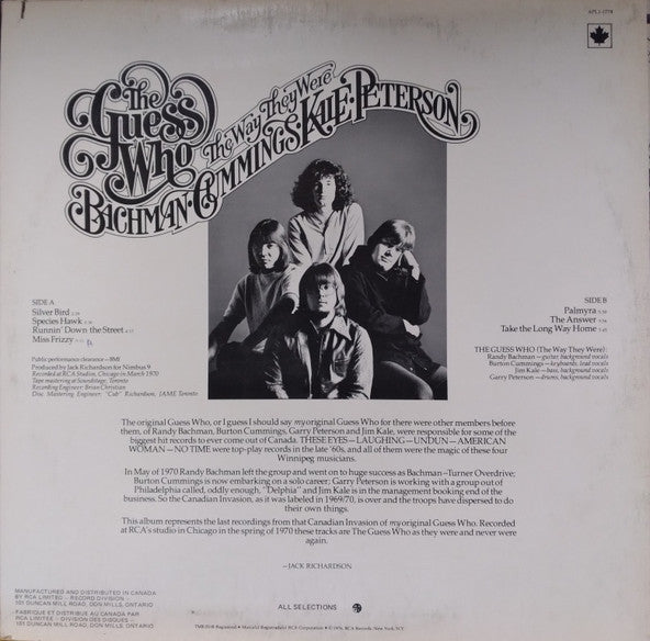 Guess Who, The - The Way They Were - 1976