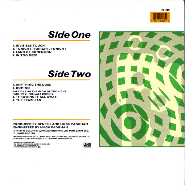 Genesis - Invisible Touch - 1986