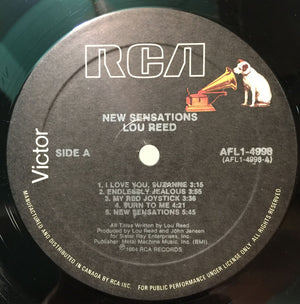 Lou Reed - New Sensations - 1984