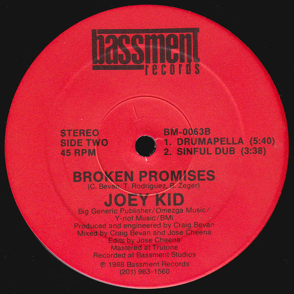 Joey Kid - Broken Promises Vinyl Record