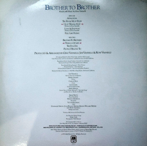 Gino Vannelli - Brother To Brother - 1978