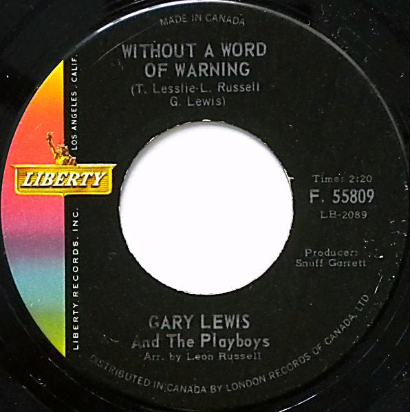 Gary Lewis And The Playboys - Save Your Heart For Me Vinyl Record