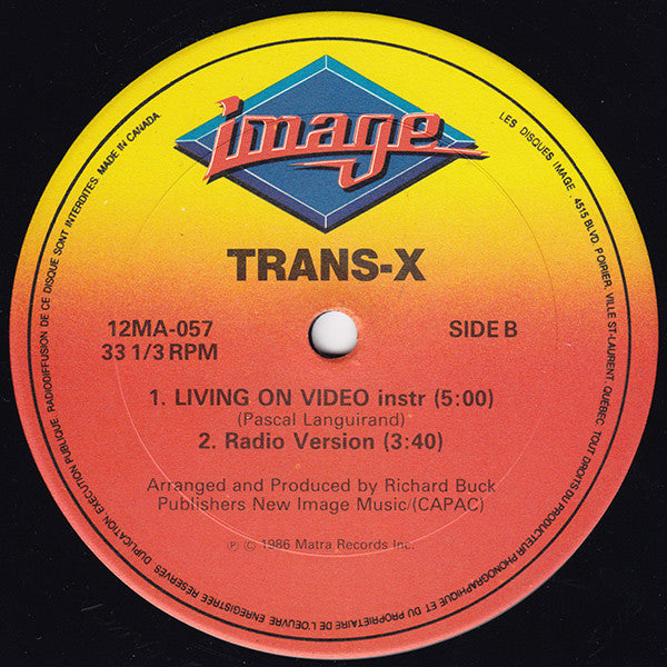 Trans-X - Living On Video - 1986