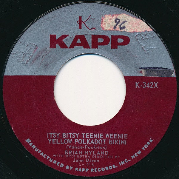 Brian Hyland - Itsy Bitsy Teenie Weenie Yellow Polkadot Bikini