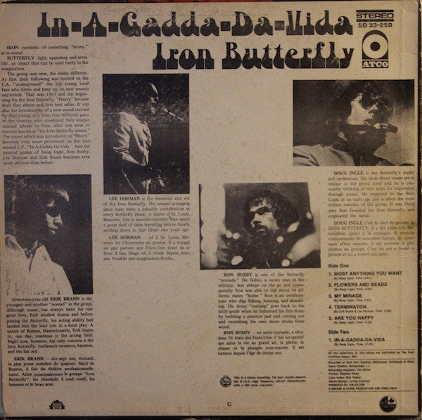 Iron Butterfly - In-A-Gadda-Da-Vida