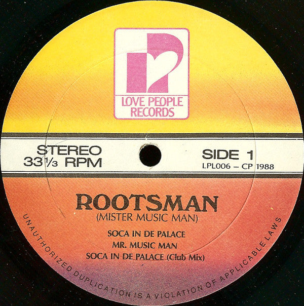 Rootsman - Mister Music Man