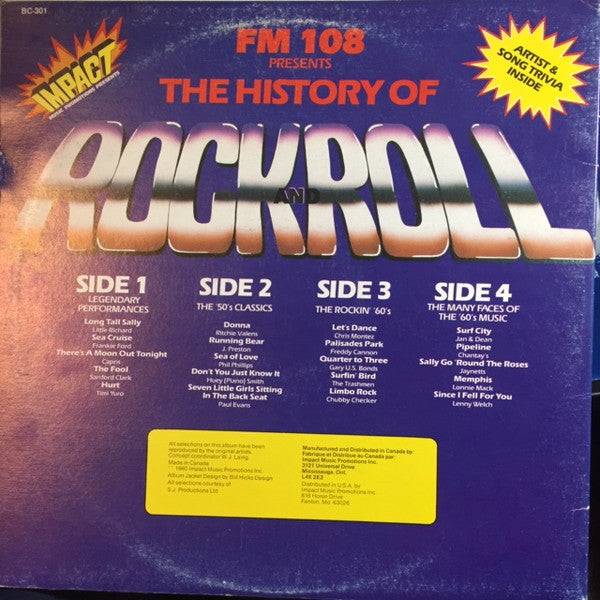 Various - FM 108 Presents The History Of Rock And Roll