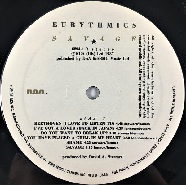 Eurythmics - Savage