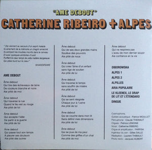 Catherine Ribeiro + Alpes - Ame Debout - 2016