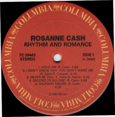 Rosanne Cash - Rhythm And Romance