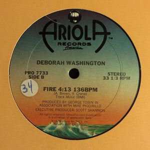 Deborah Washington - Take A Chance With Me / Fire