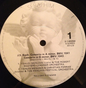 Johann Sebastian Bach - Yehudi Menuhin, Christian Ferras, Menuhin Festival Orchestra, Robert Masters Chamber Orchestra - Violin Concertos & Double Concerto -