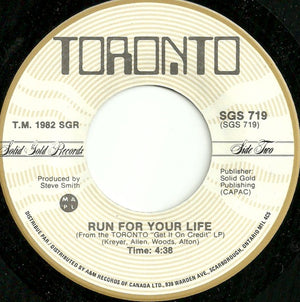 Toronto - Your Daddy Don't Know / Run For Your Life - 1982