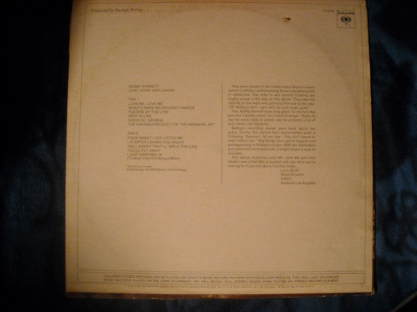 Bobby Barnett - Lyin' Lovin' & Leavin' - 1969