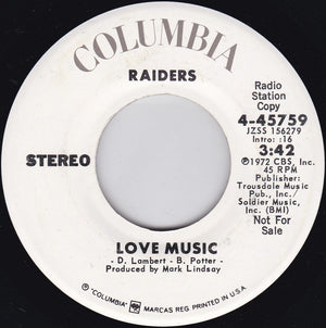 Raiders - Love Music - 1972