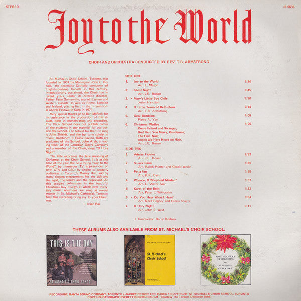 St. Michael's Choir School - Joy To The World -