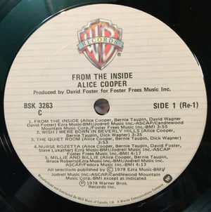 Alice Cooper  - From The Inside Vinyl Record