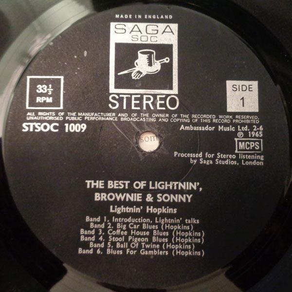 Lightnin' Hopkins, Brownie McGhee, Sonny Terry - Lightnin' Sonny & Brownie 1965 - Quarantunes