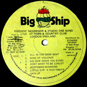 Freddie McGregor - Live At Town And Country Club London England