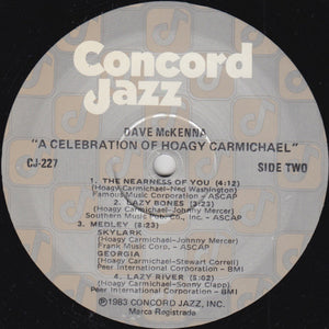 Dave McKenna - A Celebration Of Hoagy Carmichael - 1983