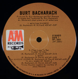 Burt Bacharach - Burt Bacharach - 1971