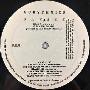 Eurythmics - Savage - 1987