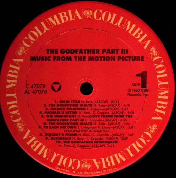 Carmine Coppola - The Godfather Part III (Music From The Original Motion Picture Soundtrack)