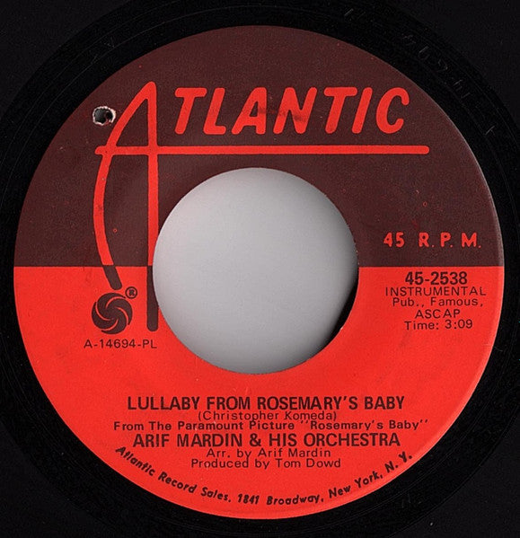 Arif Mardin & His Orchestra - Lullaby From Rosemary's Baby
