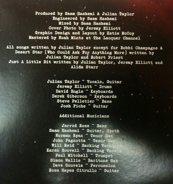 Julian Taylor Band - Desert Star - 2015