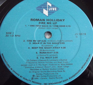 Roman Holliday - Fire Me Up - 1984