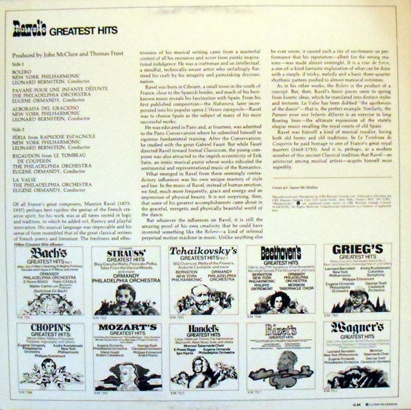 Maurice Ravel - Ravel's Greatest Hits