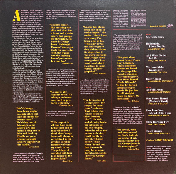 George Jones - Ladies' Choice Vinyl Record