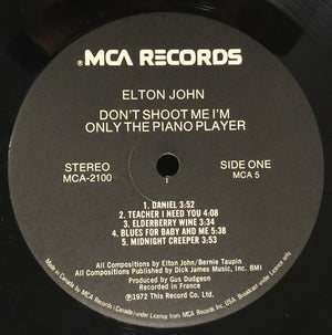 Elton John - Don't Shoot Me I'm Only The Piano Player - 1973