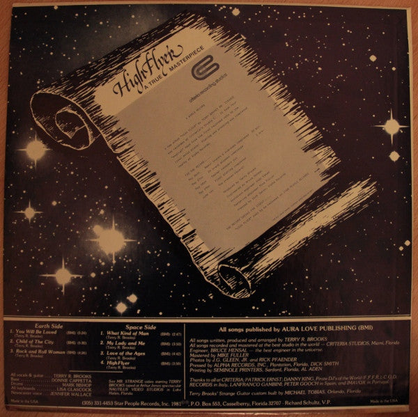 Terry Brooks & Strange - High Flyer - 1981