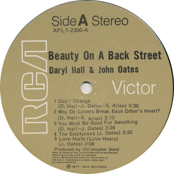 Daryl Hall & John Oates - Beauty On A Back Street