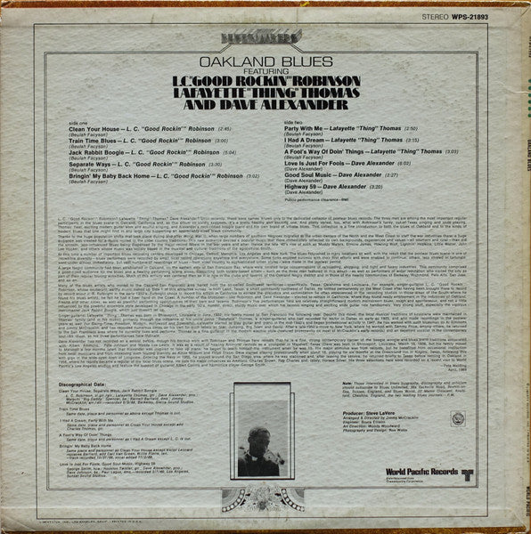 L.C. Robinson - Oakland Blues